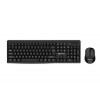 Amazon Basics Wireless Keyboard and Mouse Set | 1000 DPI Mouse | 12 Function Keys | Compatible with Mac and Windows | Silent Keys | Auto Stand-by | Spill-Resistant (Black)