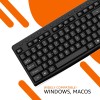 Amazon Basics Wireless Keyboard and Mouse Set | 1000 DPI Mouse | 12 Function Keys | Compatible with Mac and Windows | Silent Keys | Auto Stand-by | Spill-Resistant (Black)