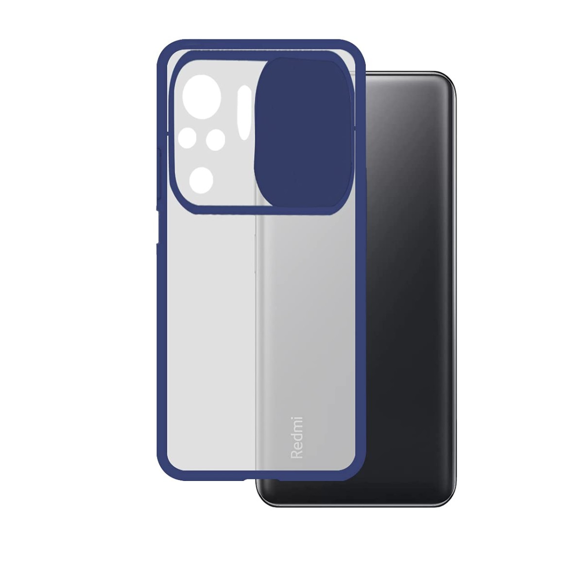 Amazon Brand - Solimo Mobile Back Cover Polycarbonate (MINOTE10S-SLIDER-BLUE) Redmi Note 10S - Blue - 1 - Case