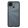 Amazon Brand - Solimo Mobile Back Cover Polycarbonate (REALMEC25-ROUND-BLACK) Realme C25 - Black - 1 - Case