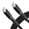 Amazon Brand - Solimo Type C to C 100W PD 5A Braided Data & Fast Charging Cable For iPad, MacBook, Other USB C Devices (2 Meter, Black)