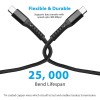 Amazon Brand - Solimo Type C to C 100W PD 5A Braided Data & Fast Charging Cable For iPad, MacBook, Other USB C Devices (2 Meter, Black)