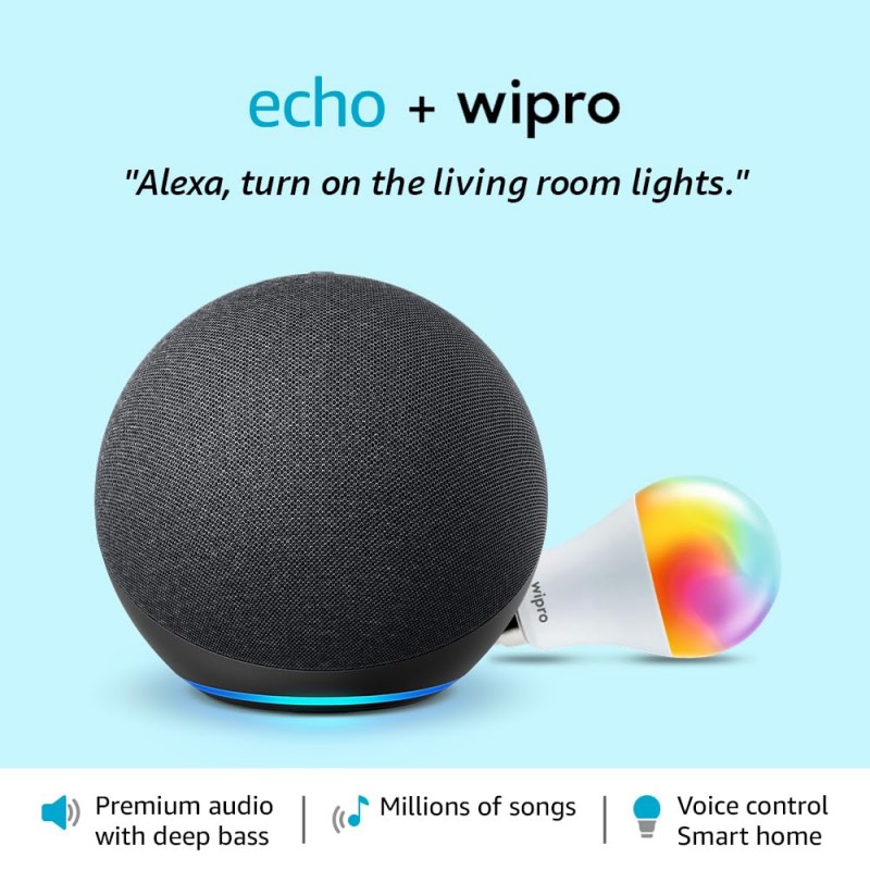 Amazon Echo (4th Gen) | Premium sound powered by Dolby and Alexa (Black) Refurbished Amazon Echo (4th Gen) | Premium sound powered by Dolby and Alexa (Black) Refurbished
