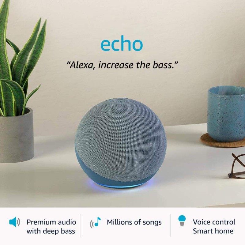Amazon Echo (4th Gen) | Premium sound powered by Dolby and Alexa (Black) Refurbished Amazon Echo (4th Gen) | Premium sound powered by Dolby and Alexa (Black) Refurbished