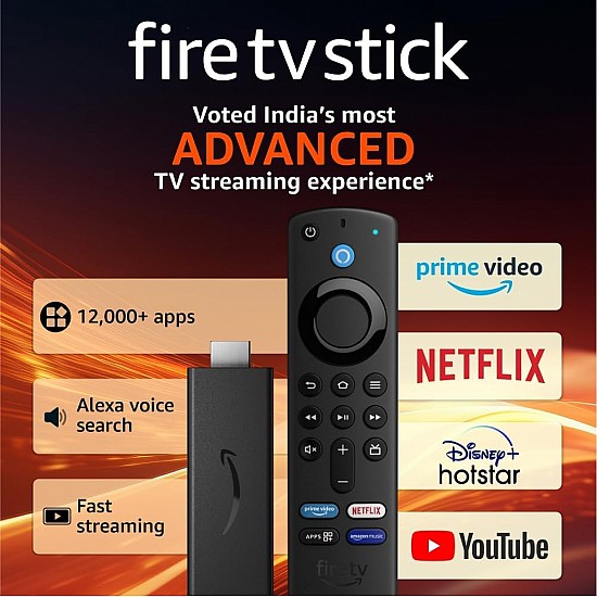 Amazon Fire TV Stick with Alexa Voice Remote (includes TV and app controls) | HD streaming device