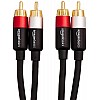 AmazonBasics 1/2-Male to 2-Male RCA Audio interconnects - 8 feet, 2-Male to 2-Male