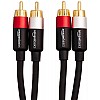 AmazonBasics 1/2-Male to 2-Male RCA Audio interconnects - 8 feet, 2-Male to 2-Male