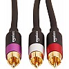 AmazonBasics 1/2-Male to 2-Male RCA Audio interconnects - 8 feet, 2-Male to 2-Male