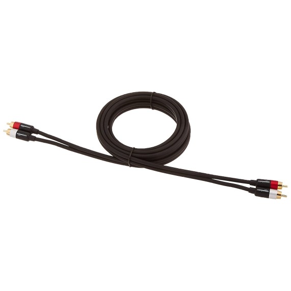 AmazonBasics 1/2-Male to 2-Male RCA Audio interconnects - 8 feet, 2-Male to 2-Male AmazonBasics 1/2-Male to 2-Male RCA Audio interconnects - 8 feet, 2-Male to 2-Male