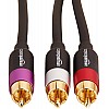 AmazonBasics 1/2-Male to 2-Male RCA Audio interconnects - 8 feet, 2-Male to 2-Male