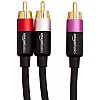 AmazonBasics 1/2-Male to 2-Male RCA Audio interconnects - 8 feet, 2-Male to 2-Male