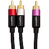 AmazonBasics 1/2-Male to 2-Male RCA Audio interconnects - 8 feet, 2-Male to 2-Male