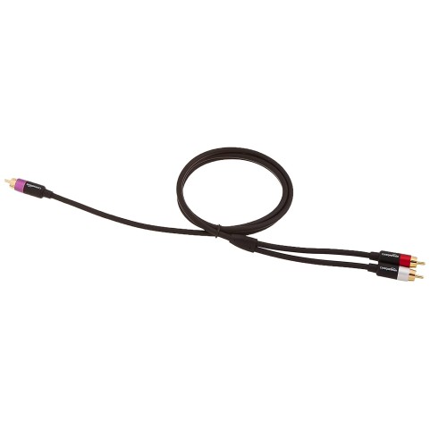 AmazonBasics 1/2-Male to 2-Male RCA Audio interconnects - 8 feet, 2-Male to 2-Male AmazonBasics 1/2-Male to 2-Male RCA Audio interconnects - 8 feet, 2-Male to 2-Male