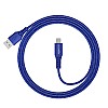 AmazonBasics Apple  USB Charge and Sync Extra Tough Cable, 10 Feet (3 Meters) - Blue