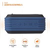 Airtree Bluetooth Speaker, 8W, Powerful Bass, BT 5.0, Up to 18hrs Playtime Noise Cancelling Mic Blue