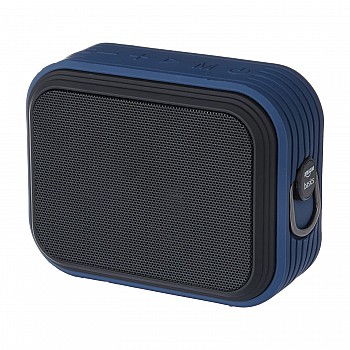 Airtree Bluetooth Speaker, 8W, Powerful Bass, BT 5.0, Up to 18hrs Playtime Noise Cancelling Mic Blue