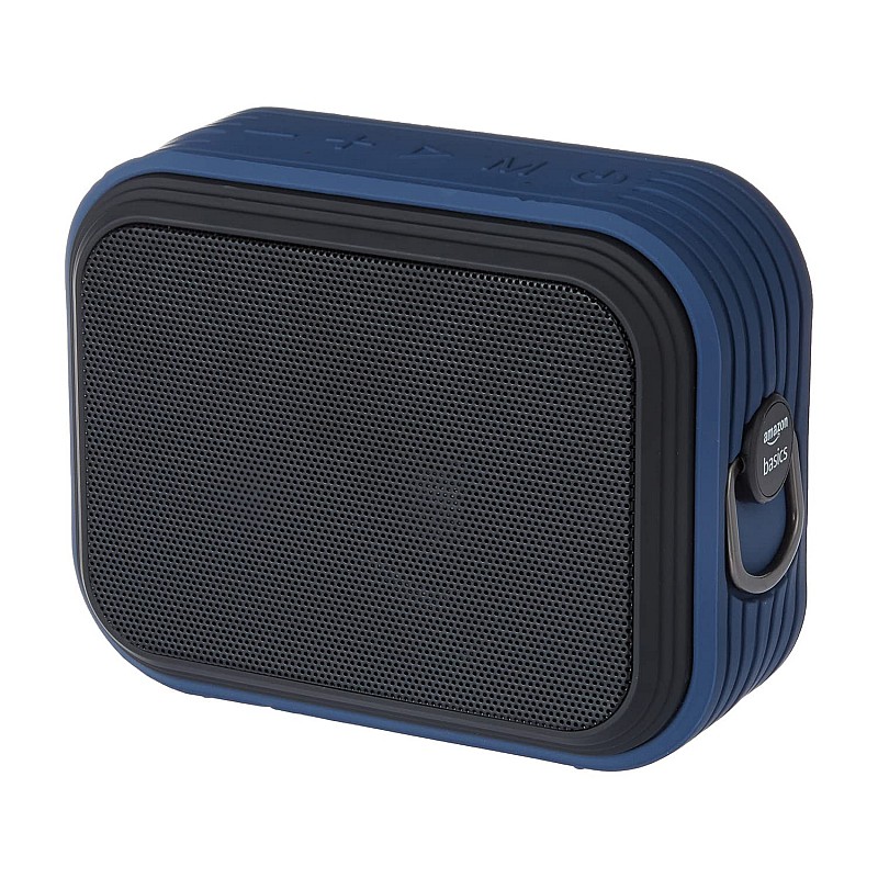 Airtree Bluetooth Speaker, 8W, Powerful Bass, BT 5.0, Up to 18hrs Playtime Noise Cancelling Mic Blue