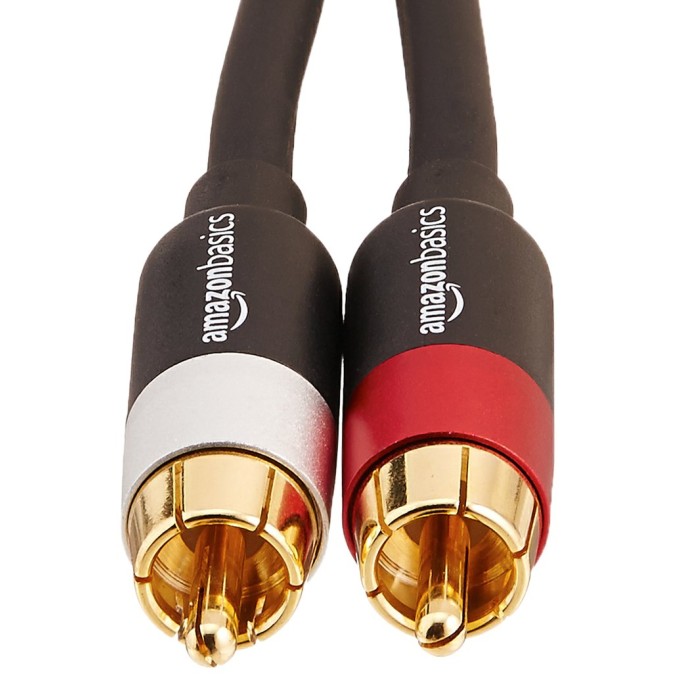 AmazonBasics Digital Optical Coax to Analog RCA Audio Converter Adapter with Fiber Cable & PBH-20216 2-Male to 2-Male RCA Audio Cable - 4 Feet (Black) AmazonBasics Digital Optical Coax to Analog RCA Audio Converter Adapter with Fiber Cable & PBH-20216 2-Male to 2-Male RCA Audio Cable - 4 Feet (Black)