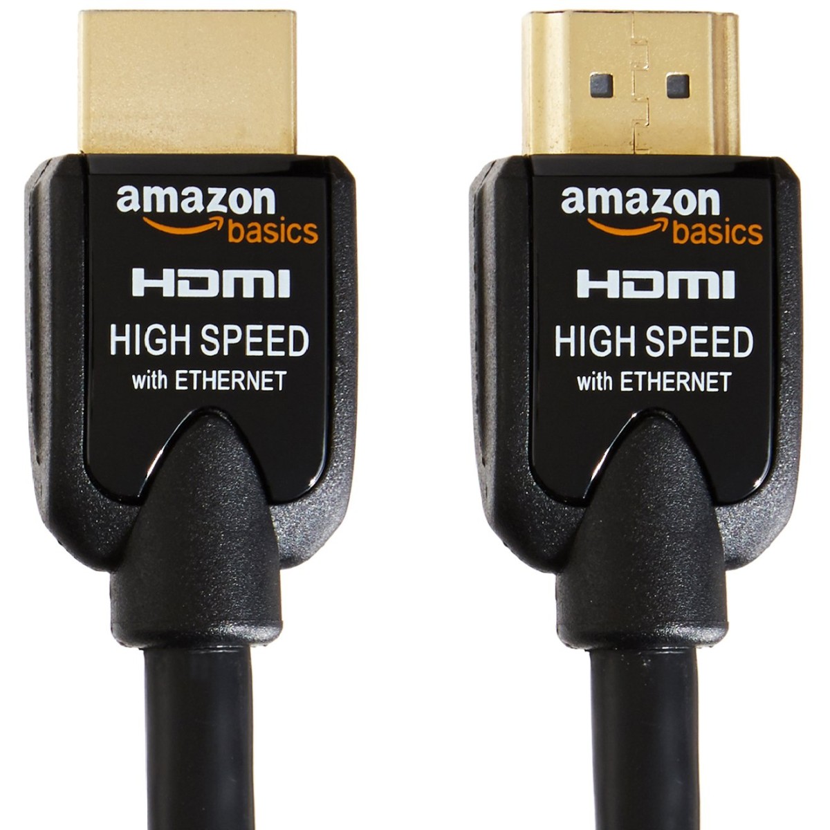 AmazonBasics High-Speed HDMI Cable 2-Pack - 3 Feet (0.9 Meters) Supports Ethernet, 3D, 4K and Audio Return