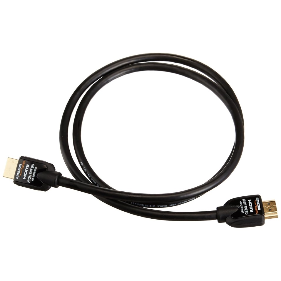 AmazonBasics High-Speed HDMI Cable 2-Pack - 3 Feet (0.9 Meters) Supports Ethernet, 3D, 4K and Audio Return