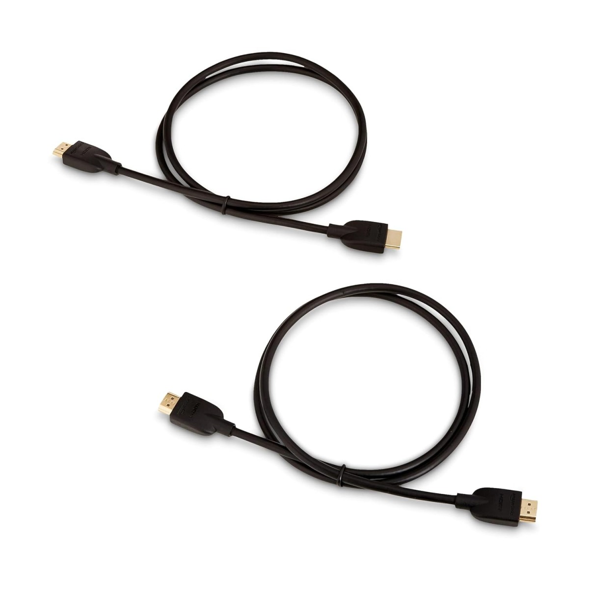 AmazonBasics High-Speed HDMI Cable,3 Feet (Black,2-Pack)-Supports Ethernet,3D,4K video