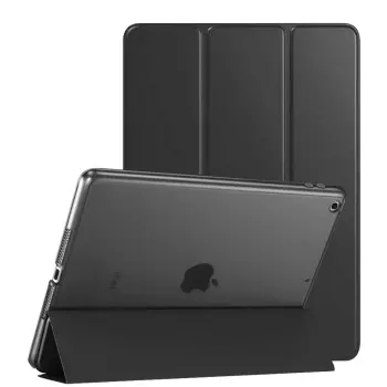 AmazonBasics Smart Trifold Hard Matte Back Flip Stand Case Cover for Apple iPad 10.2 Cover iPad 9th Generation Cover 2021 8th Gen 2020 7th Gen 2019 Generation Case [Auto Sleep/Wake Case] - Black