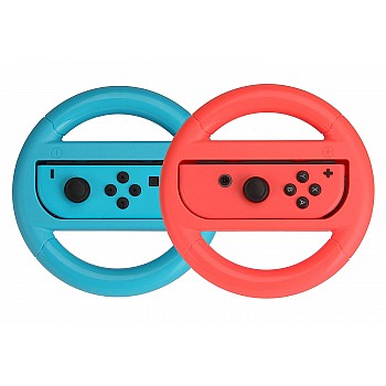 Airtree Steering Wheel Controller for Nintendo Switch - Set of 2, Blue And Red