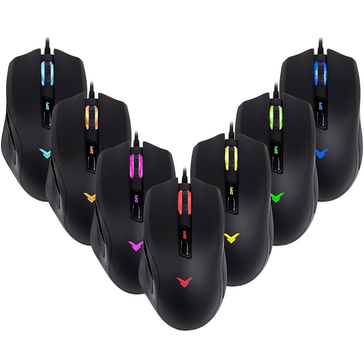 AmazonBasics USB AYH Gaming Mouse, Black-1-1-1