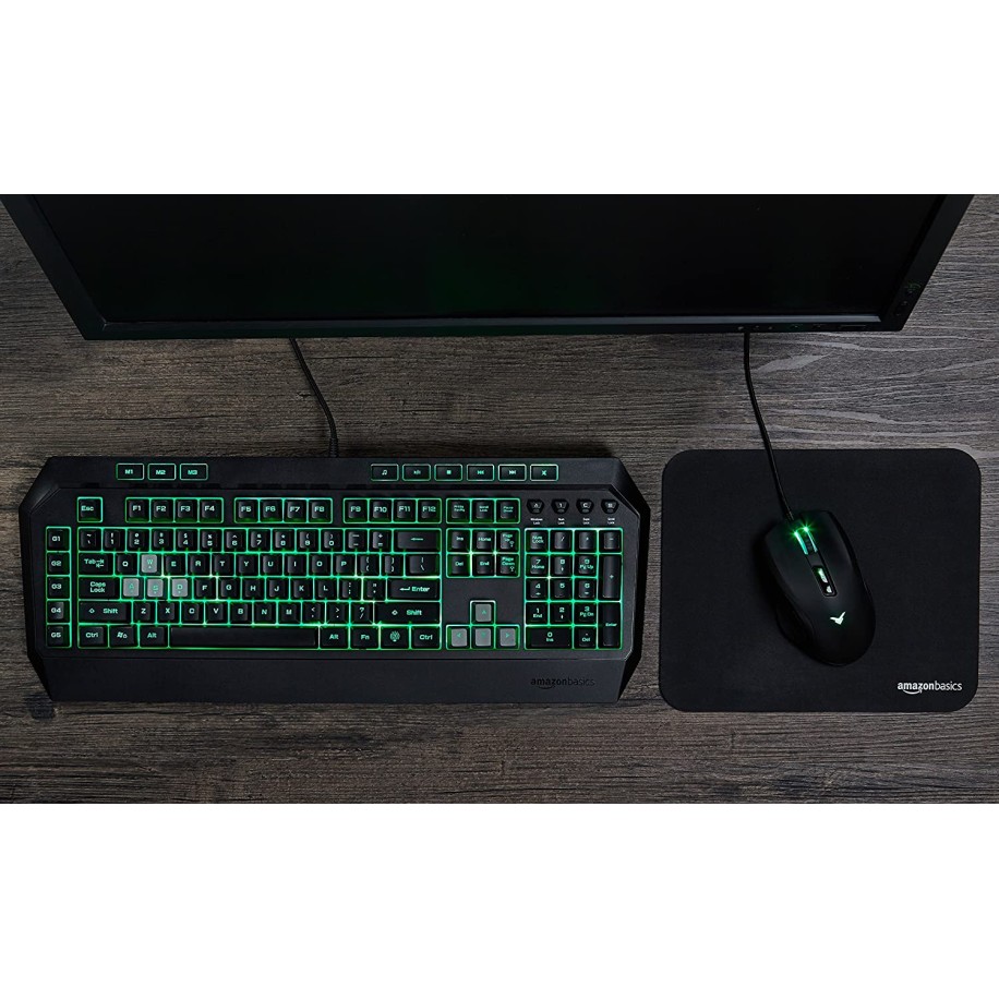 AmazonBasics USB AYH Gaming Mouse, Black-1-1-1