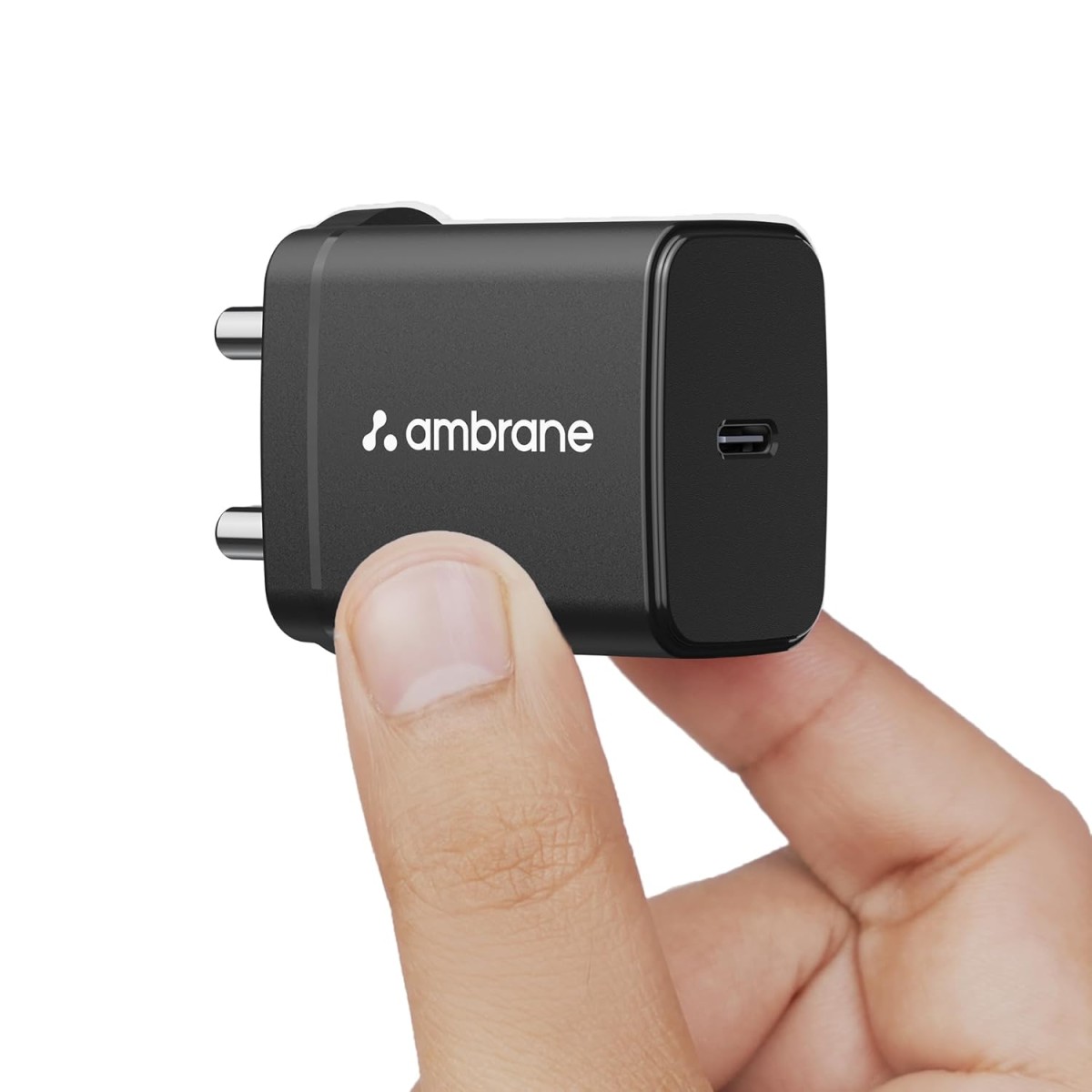 Ambrane 25W Type C Mobile Charger Adapter, Fast PPS Charging for Samsung Smartphones, iPhone