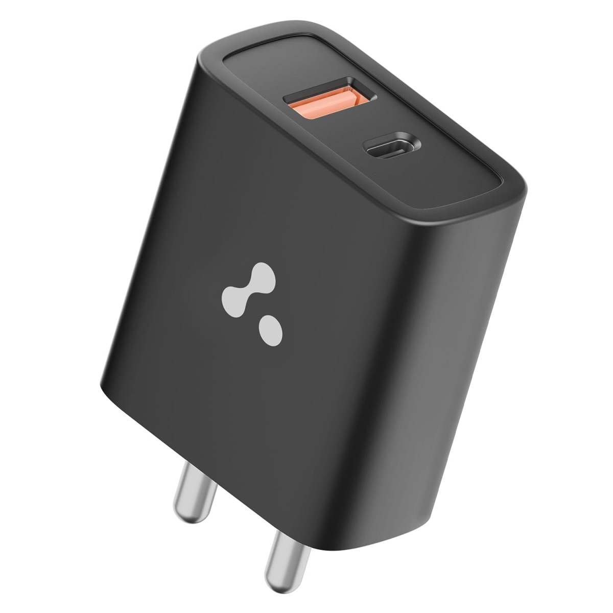 Ambrane 33W USB & Type-C Dual Port Fast Wall Charging Adapter with QC & PD Technology