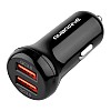 Ambrane 36W Fast Car Charger with Dual Output Quick Charge 3.0 Compatible with all Cars ACC29QC Black