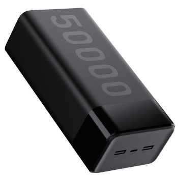Ambrane 50000mAh Powerbank, 20W Fast Charging, Triple Output (2 USB & 1 Type C), PD, Quick Charge for iPhone, Android & Other Devices