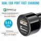 Ambrane 5.4A Dual USB Rapid Car Charger with 18W Quick Charge 3.0 (ACC-11QC-M Black)