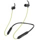Ambrane Bluetooth Wireless Earphones with High Bass Stereo Sound 10 Hours Playtime Water Splash Proof inbuilt Mic ANB-33 Black Neon