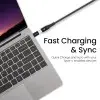 Ambrane Type-C to Micro USB OTG Adapter for 3A Fast Charging and Data Sync- Compatible with All Type-C Enabled Devices