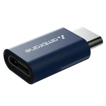 Ambrane Type-C to Micro USB OTG Adapter for 3A Fast Charging and Data Sync- Compatible with All Type-C Enabled Devices