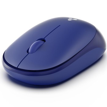 Ambrane Wireless Mouse, 1600 DPI, Silent Click, 2.4GHz with USB Dongle, 10M Range, Click Wheel, Instant connectivity, Ergonomic Design for All Day Comfort (Sliq 2 Wireless, Navy Blue)