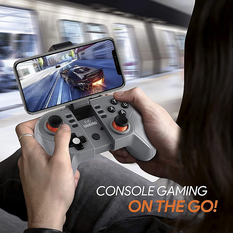 AMKETTE Evo Gamepad Go Bluetooth Gamepad  (Black-Grey, For Android)