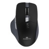 Amkette Hush Pro Epic M Rechargeable Wireless Mouse/Bluetooth Mouse | 3 Device Connectivity (2xBT&2.4G) with Top Mounted Device Switch Button, Silent Switches, Ergonomic Design, Upto 3200 DPI (Black)