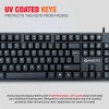 Amkette Lexus Neo Keyboard Mouse Combo Wired for Laptops, PCs & USB-Compatible Devices | UV-Coated, Long-Lasting, Anti-Fade Keys (Black)