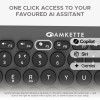 Amkette New and Improved Optimus BT 4 in 1 Multi Device Wireless Keyboard/Bluetooth Keyboard | One Click Device Switching (Grey)