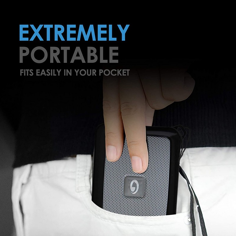 Amkette Pocket FM Portable Multimedia Speaker with USB, SD Card, Clock, and Powerful Torch