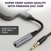 Amkette Type C to 3.5mm Audio Jack Connector | DAC Chipset | Kevlar Braided Cable