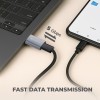 Amkette USB 3.0 Type-C Female to USB-A Male OTG Adapter 5Gbps High-Speed Data Transfer 15W Fast Charging Compact, Portable & Durable Aluminum Alloy