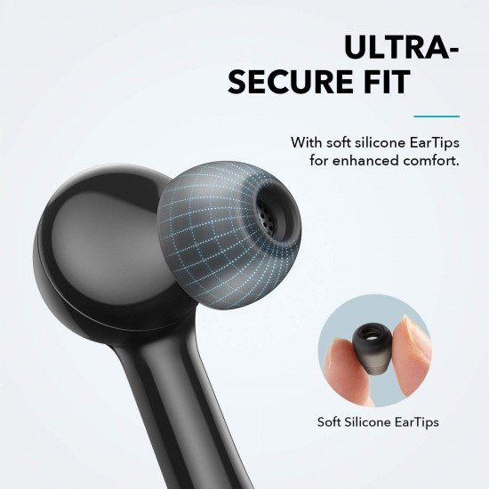 Anker Soundcore Liberty Air X True Wireless Earbuds with Charging Case, Qualcomm aptX, Touch Control, 28 Hour Playtime, Graphene Drivers (Black)