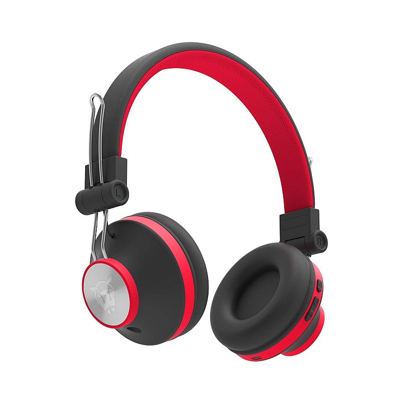 Ant Audio Treble H82 On Ear Bluetooth Headphone with Mic (Black Red)