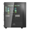 Ant Esports 250 Air Mid- Tower Computer Case/Gaming Cabinet - Black | Support - ATX, M-ATX, ITX | Pre-Installed 3 x 120mm Front Fans