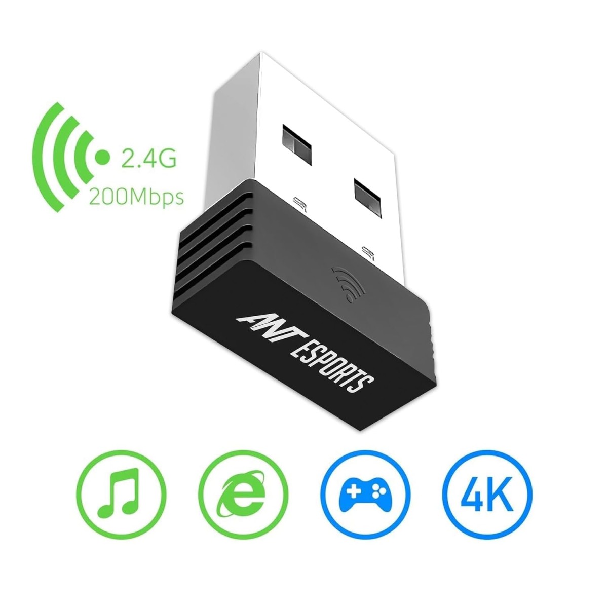 Ant Esports AE200M 150 Mbps USB 2.0 Wi-Fi Nano Dongle/Adapter, LOTEKOO Wireless Network Card Adapter WiFi Dongle for Desktop Laptop PC I 2.4Ghz