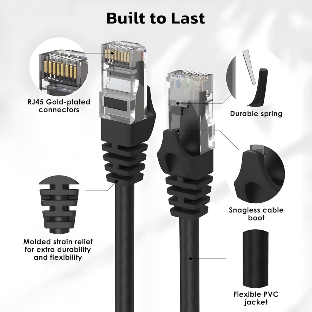 Ant Esports AEC6120 Cat6 Ethernet Cable 550MHZ HighSpeed UTP LAN Cable Network Cable Internet Cable RJ45 Cable LAN Wire